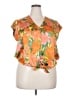 DR2 100% Polyester Orange Sleeveless Blouse Size XXL - photo 1