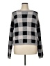 Bobeau Checkered-gingham Gray Pullover Sweater Size XL - photo 1