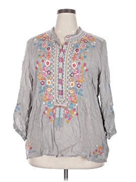 Johnny Was 3/4 Sleeve Blouse