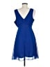 BCBGeneration 100% Polyester Solid Blue Cocktail Dress Size 8 - photo 2