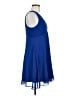 BCBGeneration 100% Polyester Solid Blue Cocktail Dress Size 8 - photo 4