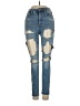 Aeropostale Hearts Blue Jeans Size 0 - photo 1