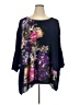 Catherines 100% Polyester Purple 3/4 Sleeve Blouse Size 3X - photo 1