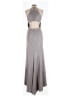 Amarra 100% Polyester Metallic Silver Cocktail Dress Size 10 - photo 2