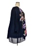Catherines 100% Polyester Purple 3/4 Sleeve Blouse Size 3X - photo 4