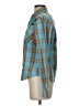Roper Plaid Teal Long Sleeve Blouse Size S - photo 5