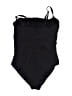 Gottex Solid Black One Piece Swimsuit Size 16 - photo 2