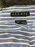 Theory Stripes Blue Long Sleeve Button-Down Shirt Size L - photo 7