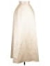Bill Levkoff 100% Polyester Solid Ivory Formal Skirt Size 14 - photo 1