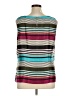 Talbots Stripes Teal Blue Sleeveless Blouse Size XL - photo 2