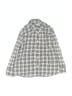 Crewcuts Checkered-gingham Ivory Long Sleeve Button-Down Shirt Size 5 - photo 1