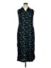 Basic Editions Print Blue Casual Dress Size XL - photo 1