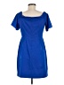 Eliza J 100% Polyester Solid Blue Cocktail Dress Size 6 (petite) - photo 2