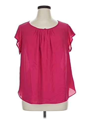 Roz & Ali Short Sleeve Blouse (view 1)