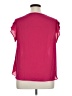 Roz & Ali 100% Polyester Pink Short Sleeve Blouse Size 1X - photo 2