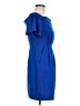 Eliza J 100% Polyester Solid Blue Cocktail Dress Size 6 (petite) - photo 4