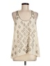 Sugar Lips 100% Polyester Ivory Sleeveless Blouse Size M - photo 1