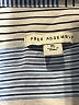Free Assembly 100% Cotton Stripes Blue Short Sleeve Blouse Size XL - photo 6