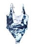 Zaful Tie-dye Blue One Piece Swimsuit Size 10 - photo 2