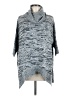 Sweet Romeo 100% Acrylic Gray Poncho Size M - photo 1