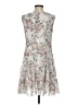 Connected Apparel Floral Gray Cocktail Dress Size 4 (petite) - photo 2