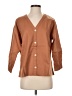Everlane Brown 3/4 Sleeve Button-Down Shirt Size 4 - photo 1