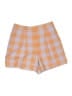 Ann Taylor Checkered-gingham Orange Shorts Size 2 - photo 1