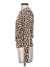 Moa Moa Animal Print Brown Long Sleeve Top Size M - photo 5
