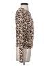 Moa Moa Animal Print Brown Long Sleeve Top Size M - photo 4