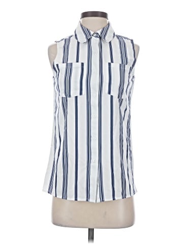 NY Collection Sleeveless Button-Down Shirt (view 1)
