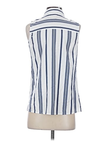 NY Collection Sleeveless Button-Down Shirt (view 2)