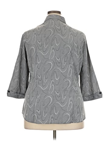 DressBarn 3/4 Sleeve Button-Down Shirt (view 2)