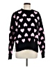 Beach Riot 100% Cotton Hearts Black Pullover Sweater Size M - photo 1