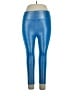 Zyia Active Metallic Blue Leggings Size 16 - photo 1