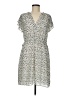 H&M 100% Polyester Animal Print Ivory Casual Dress Size M - photo 1
