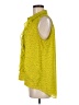 CAbi 100% Polyester Yellow Sleeveless Blouse Size M - photo 5