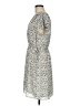 H&M 100% Polyester Animal Print Ivory Casual Dress Size M - photo 5