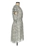 H&M 100% Polyester Animal Print Ivory Casual Dress Size M - photo 4