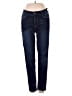 Curve Appeal Solid Blue Jeans Size 4 - photo 1
