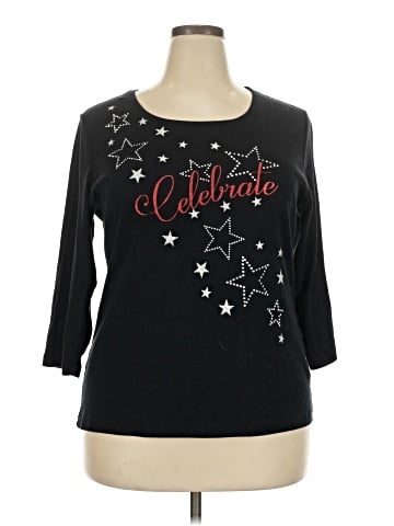 Karen Scott 3/4 Sleeve T-Shirt (view 1)