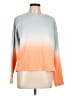 Sanctuary Color Block Orange Sweatshirt Size L - photo 1