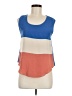 Final Touch 100% Polyester Color Block Orange Sleeveless Blouse Size M - photo 1