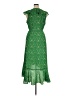 Max Studio Paisley Green Cocktail Dress Size XL - photo 2