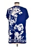 Susan Graver Floral Blue Short Sleeve T-Shirt Size M - photo 2