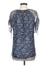 Sundance 100% Silk Blue Short Sleeve Silk Top Size S - photo 2