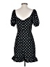 ABound Polka Dots Black Casual Dress Size S - photo 2