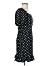 ABound Polka Dots Black Casual Dress Size S - photo 4