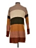Allison Joy 100% Acrylic Color Block Brown Cardigan Size S - photo 2