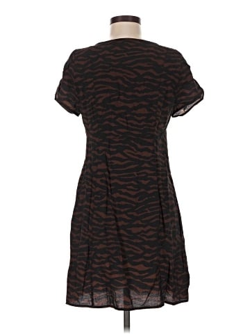 Madewell V-Neck Mini Dress in Abstract Animal (view 2)