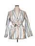 BCBGMAXAZRIA Stripes Silver Blazer Size M - photo 1
